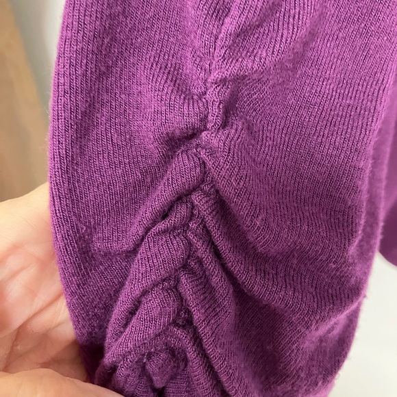 Mod Lusive cardigan, open front, purple, XL - Picture 4 of 6